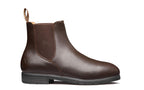 Xena Valence women’s steel toe Chelsea work boots in Chestnut Brown