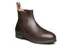 Xena Valence women’s steel toe Chelsea work boots in Chestnut Brown