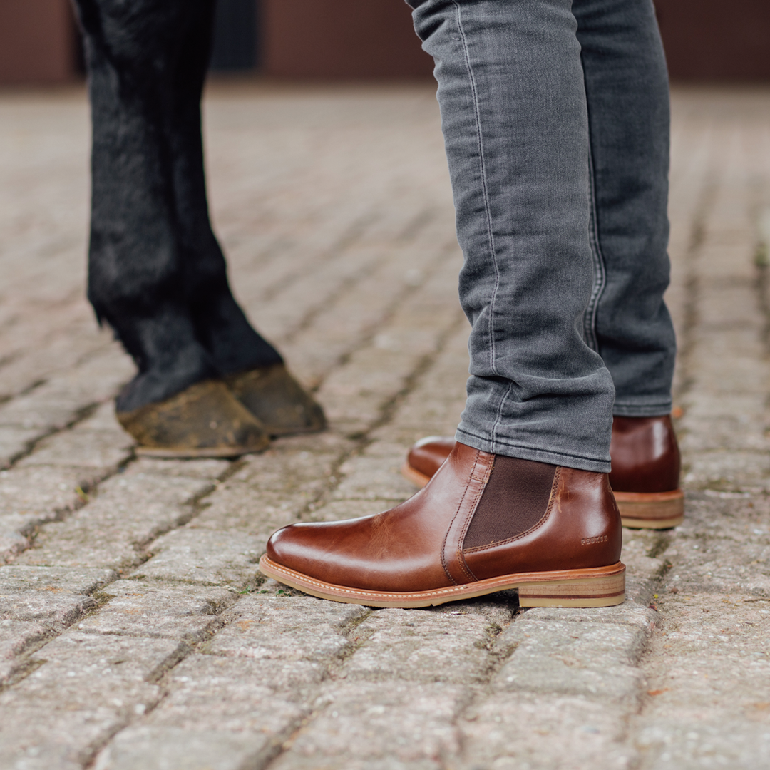 Proxon Wallace Steel Toe Chelsea Work Boot – Amber