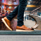 Proxon Volta Steel Toe Wingtip Oxford Work Shoe – Amber
