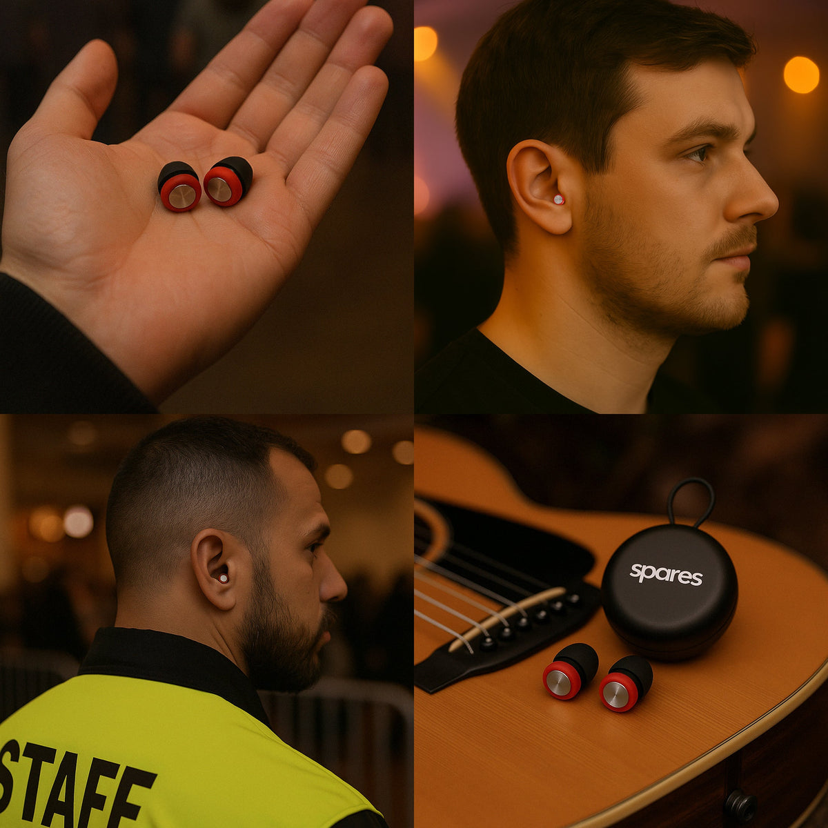 Spares High-Fidelity Earplugs – Reusable NRR 30 dB Hearing Protection