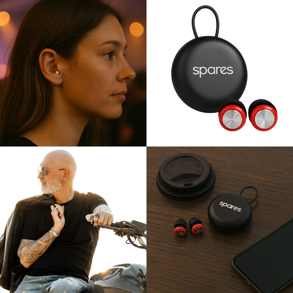 Spares High-Fidelity Earplugs – Reusable NRR 30 dB Hearing Protection