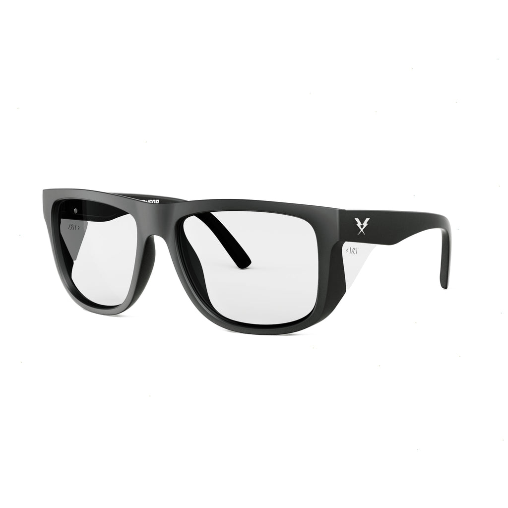 CO Eyewear A Phase Z87+ Clear Safety Glasses - Matte Black