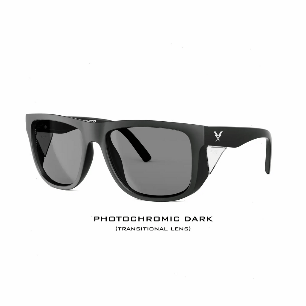 CO Eyewear A Phase Z87+ Photochromic Safety Glasses - Matte Black