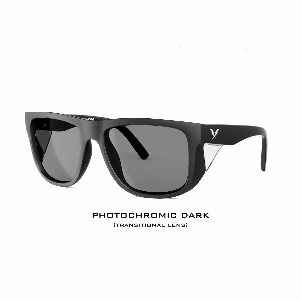 CO Eyewear A Phase Z87+ Photochromic Safety Glasses - Matte Black
