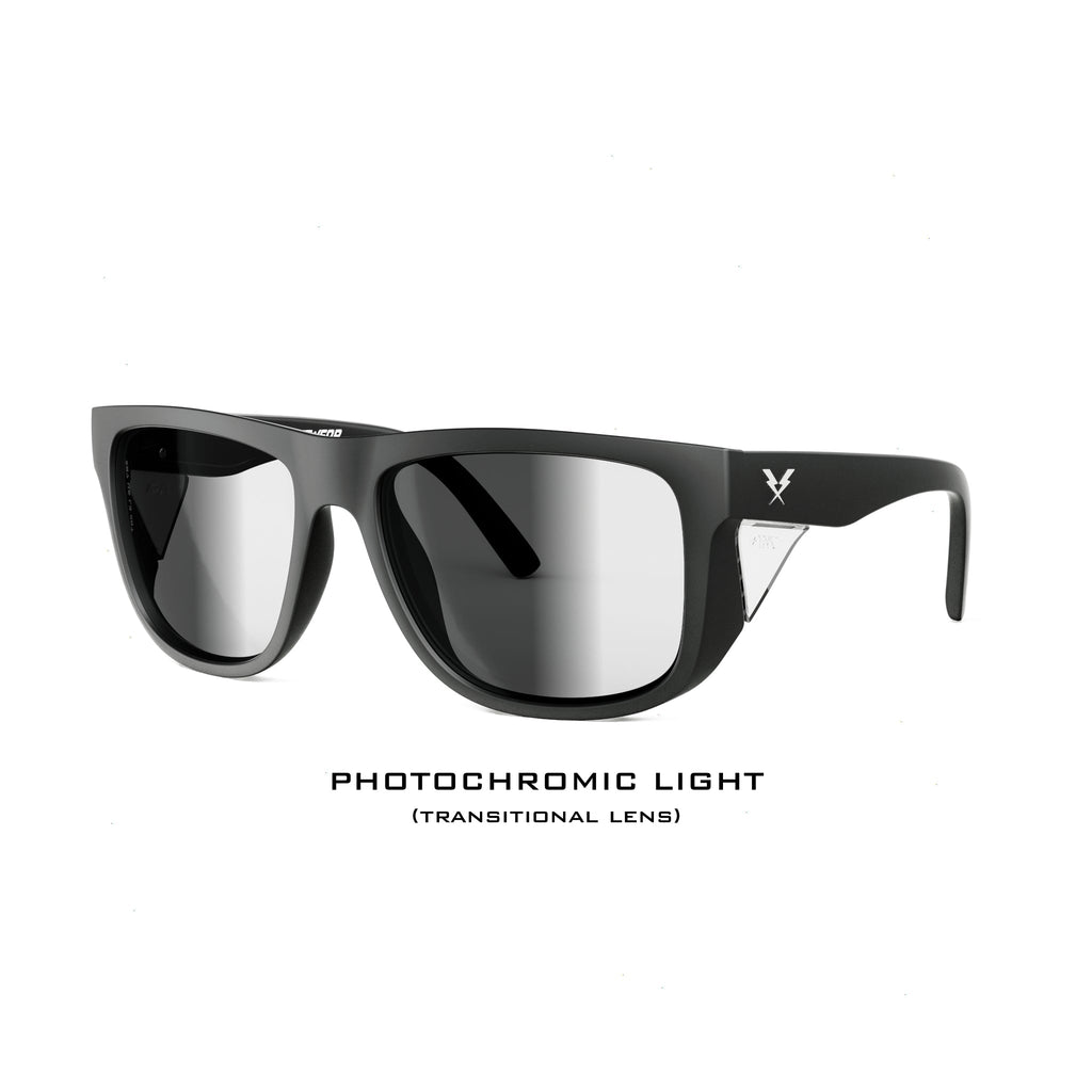 CO Eyewear A Phase Z87+ Photochromic Safety Glasses - Matte Black