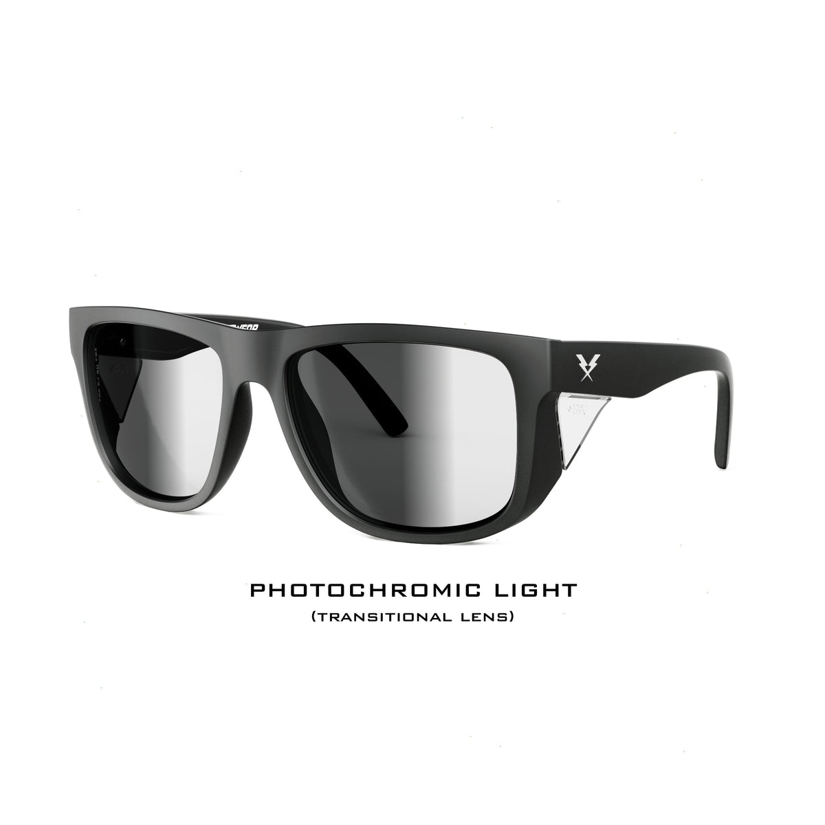 CO Eyewear A Phase Z87+ Photochromic Safety Glasses - Matte Black