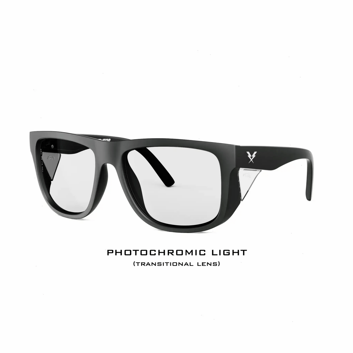 CO Eyewear A Phase Z87+ Photochromic Safety Glasses - Matte Black