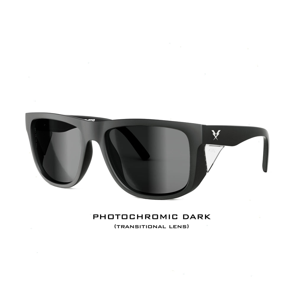 CO Eyewear A Phase Z87+ Photochromic Safety Glasses - Matte Black