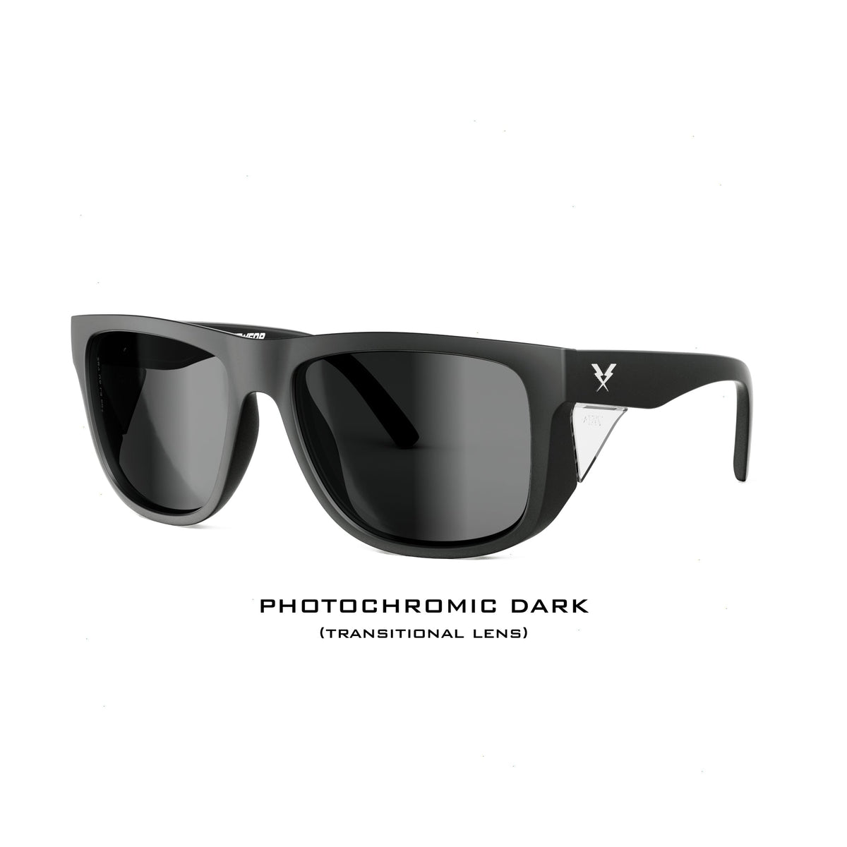 CO Eyewear A Phase Z87+ Photochromic Safety Glasses - Matte Black