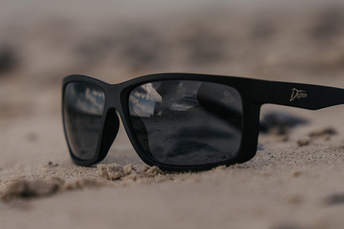 Detour Breach XL Jet Black Polarized ANSI Z87+ Safety Sunglasses