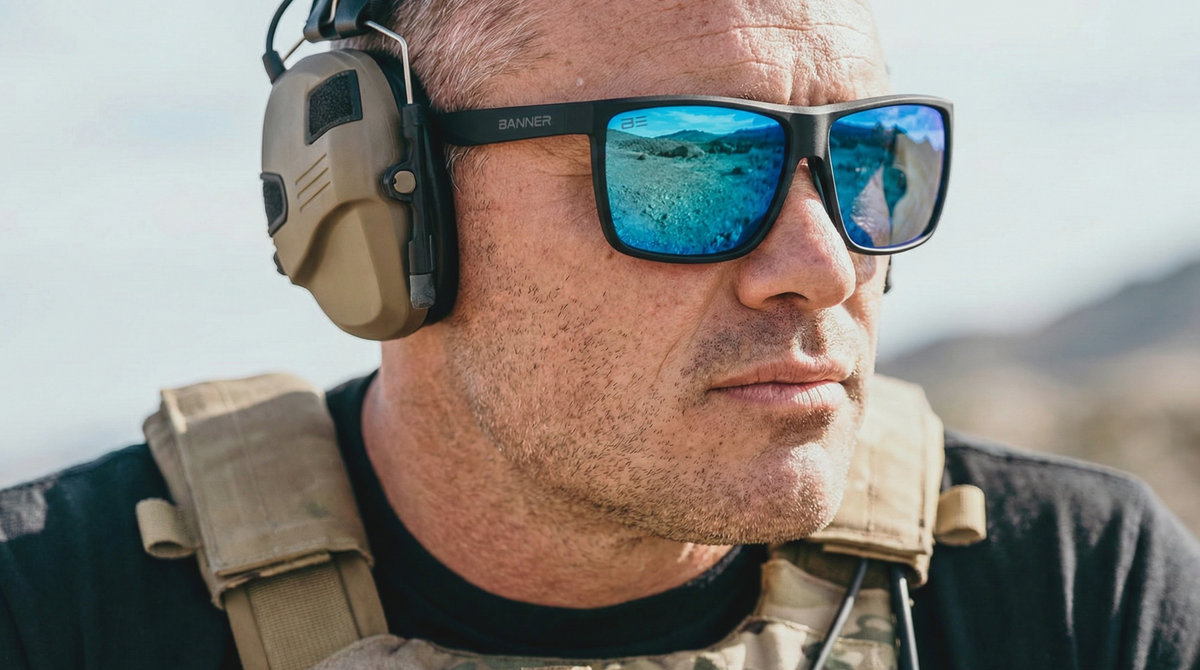 Banner Eyewear Rangers Cobalt Polarized Sunglasses