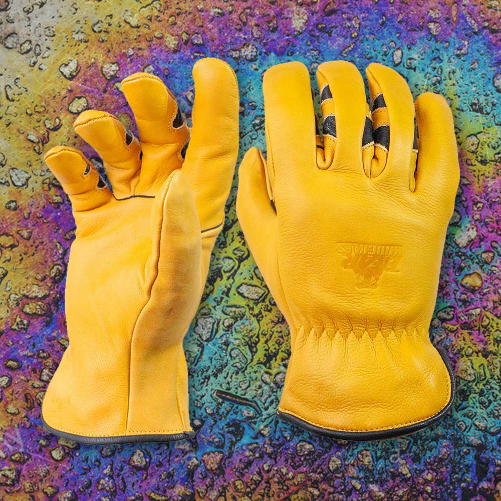 Bear Knuckles Yellow Jacket Water & Oil-Resistant Buffalo Driver Gloves - D367 - MEM Supply Co.