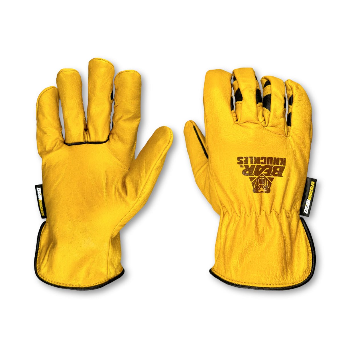Bear Knuckles Yellow Jacket Water & Oil-Resistant Buffalo Driver Gloves - D367 - MEM Supply Co.