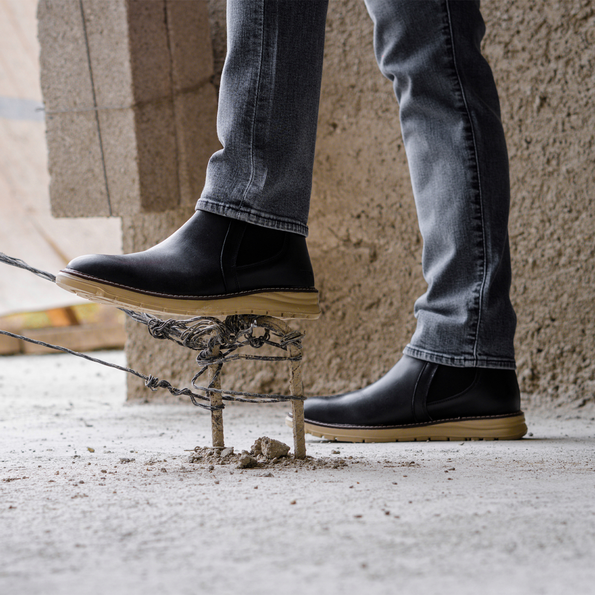Proxon Becks Steel Toe Chelsea Work Boot – Black