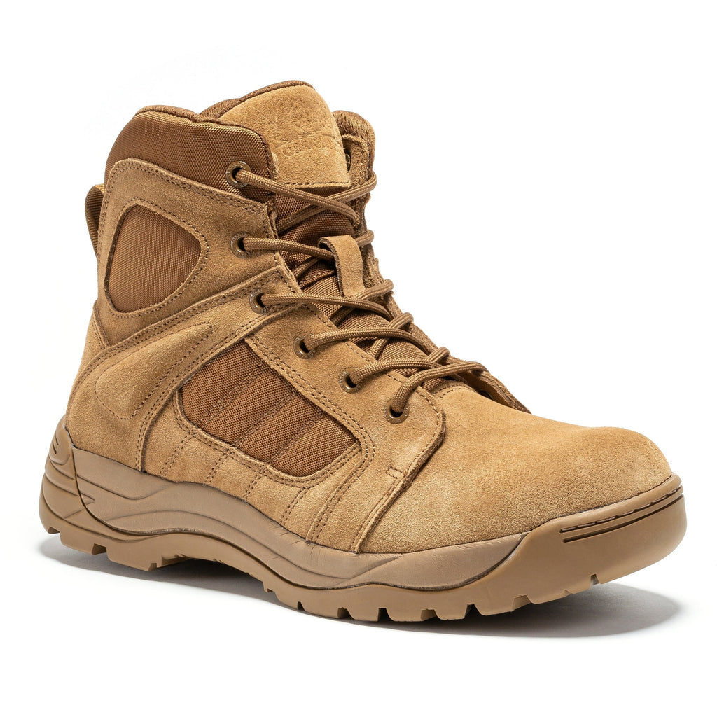 RockRooster Botas Pro 6" Side-Zip Soft Toe Tactical Boot – Coyote