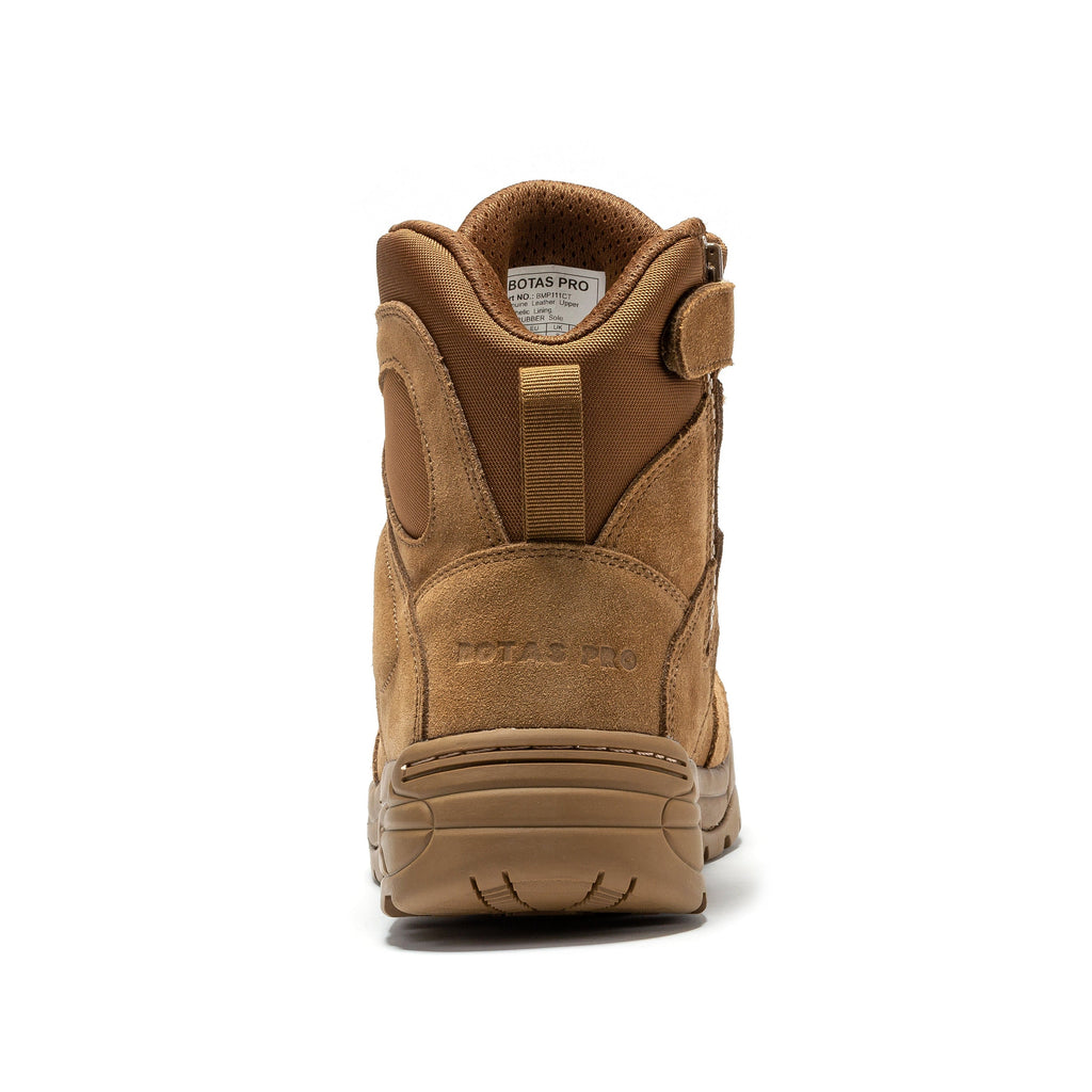 RockRooster Botas Pro 6" Side-Zip Soft Toe Tactical Boot – Coyote