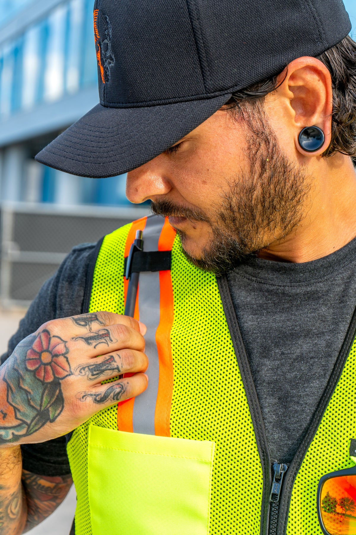 Demons Behind Me Class 2 Hi-Vis Stretch-Panel Vest