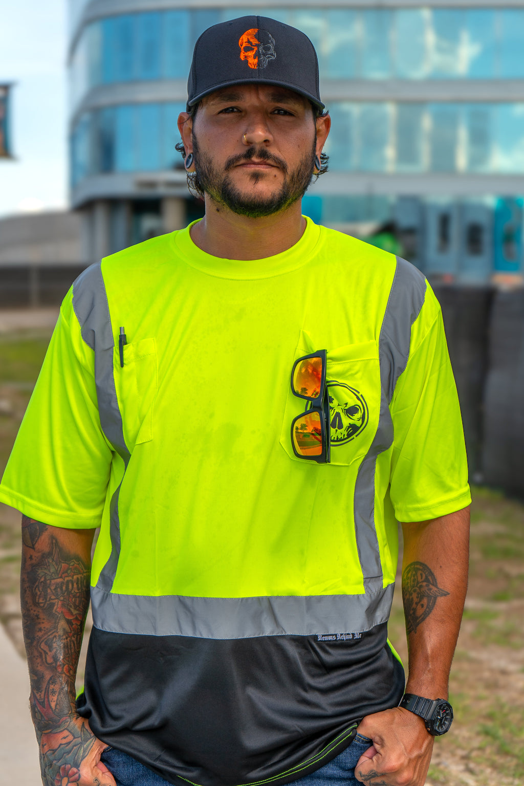 Demons Behind Me Class 2 Hi-Vis Performance T-Shirt