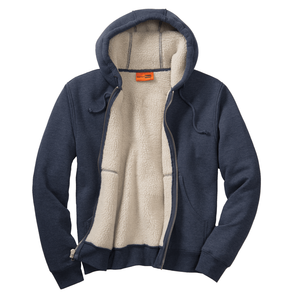CornerStone® CS625 Heavyweight Sherpa-Lined Hooded Fleece Jacket - MEM Supply Co.