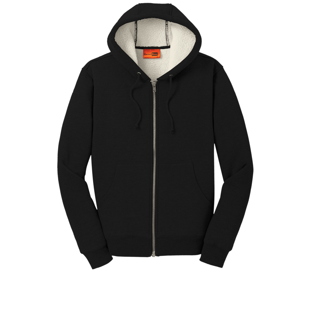 CornerStone® CS625 Heavyweight Sherpa-Lined Hooded Fleece Jacket - MEM Supply Co.