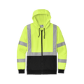 CornerStone® CSF300 ANSI 107 Class 3 Heavy-Duty Fleece Full-Zip Hoodie - MEM Supply Co.