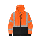 CornerStone® CSF300 ANSI 107 Class 3 Heavy-Duty Fleece Full-Zip Hoodie - MEM Supply Co.