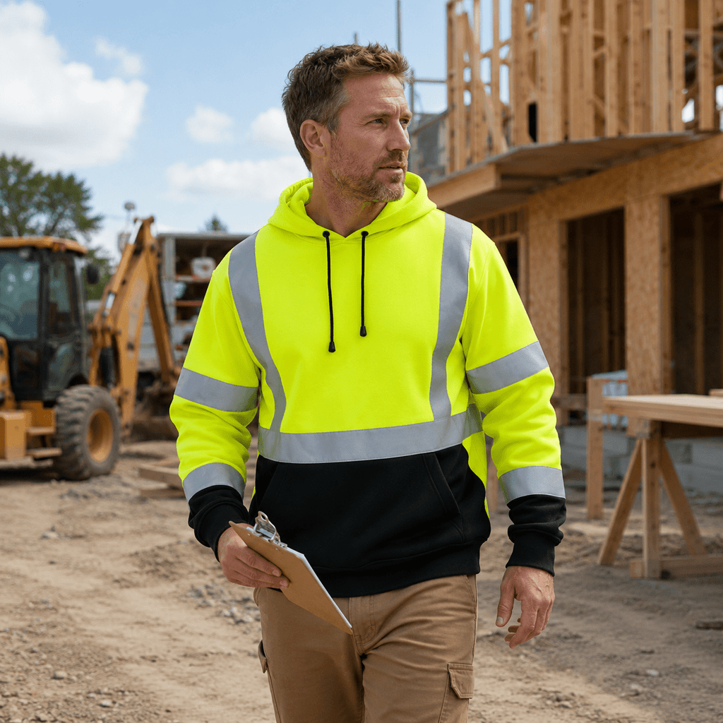 CornerStone® CSF301 ANSI 107 Class 3 Heavy-Duty Fleece Pullover Hoodie - MEM Supply Co.