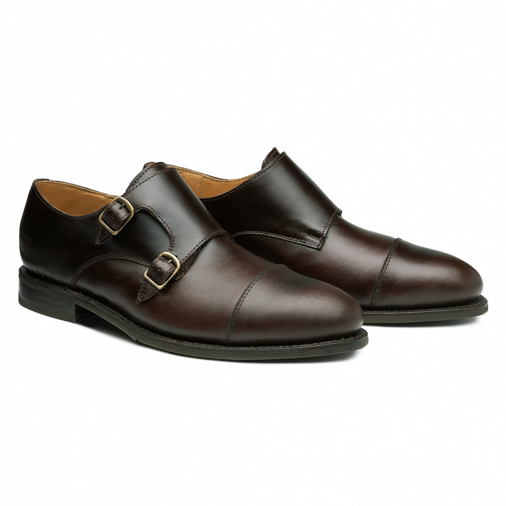 Proxon Dante Steel Toe Monk Strap Work Shoe – Brown