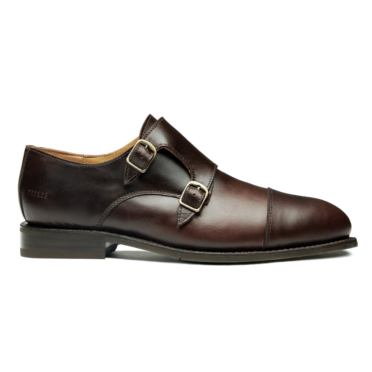 Proxon Dante Steel Toe Monk Strap Work Shoe – Brown