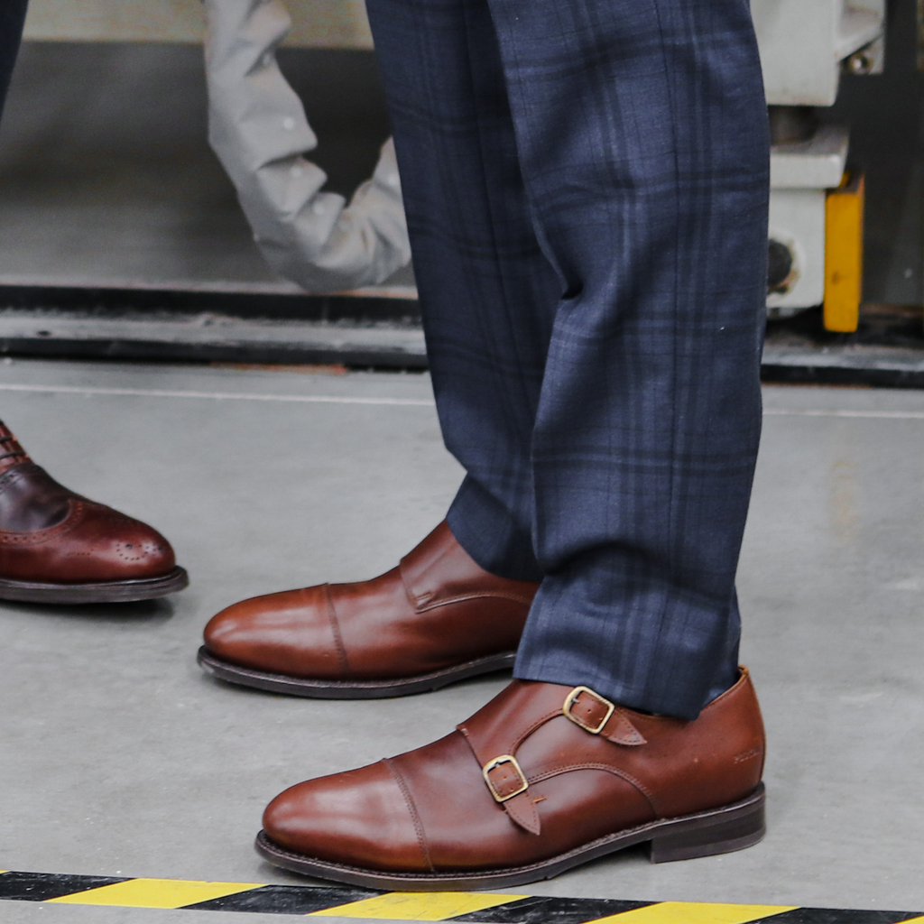 Proxon Dante Steel Toe Monk Strap Work Shoe – Amber