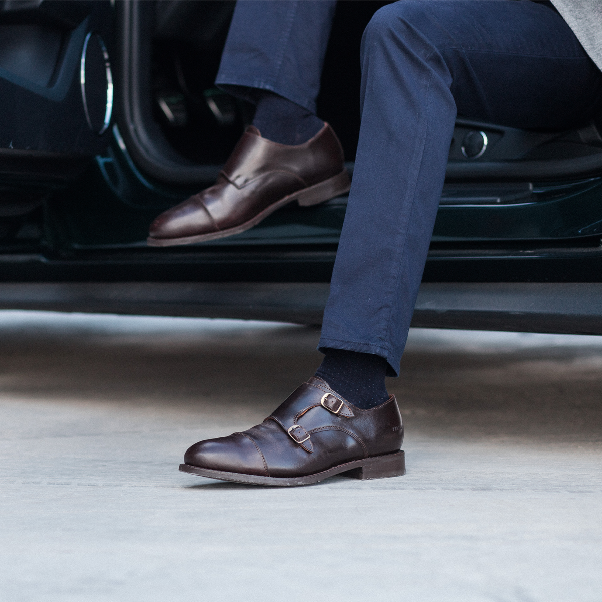 Proxon Dante Steel Toe Monk Strap Work Shoe – Brown