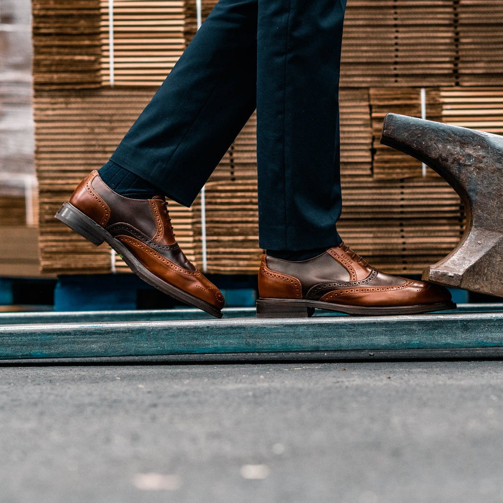 Proxon Eagle Steel Toe Oxford Work Shoe – Amber/Brown