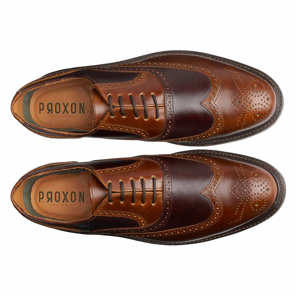 Proxon Eagle Steel Toe Oxford Work Shoe – Amber/Brown