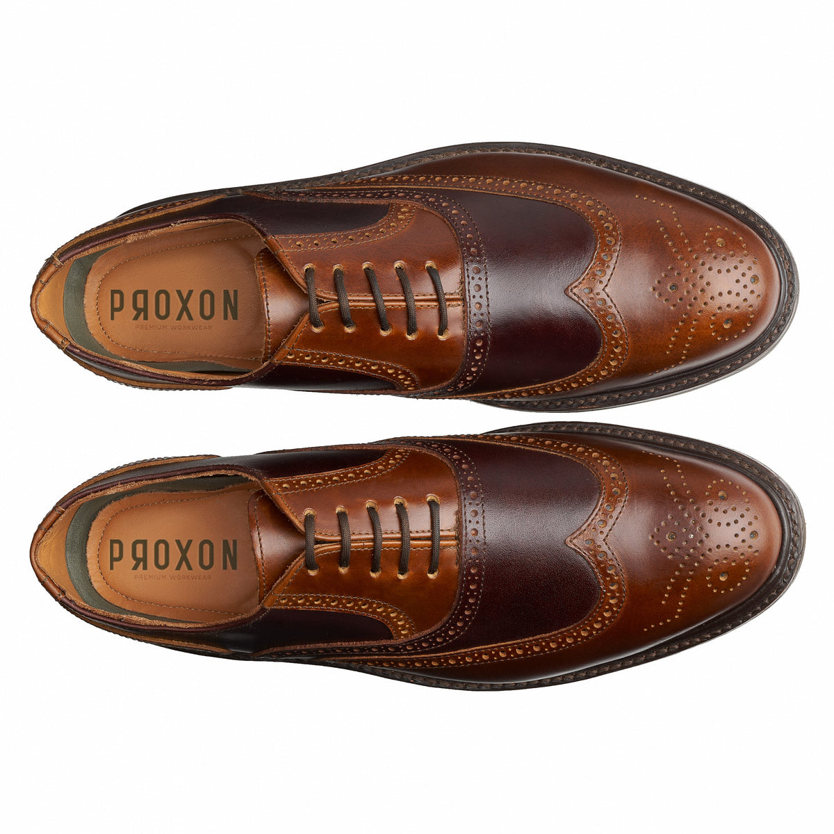 Proxon Eagle Steel Toe Oxford Work Shoe – Amber/Brown