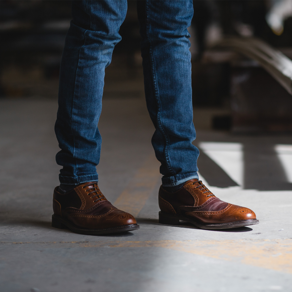 Proxon Eagle Steel Toe Oxford Work Shoe – Amber/Brown