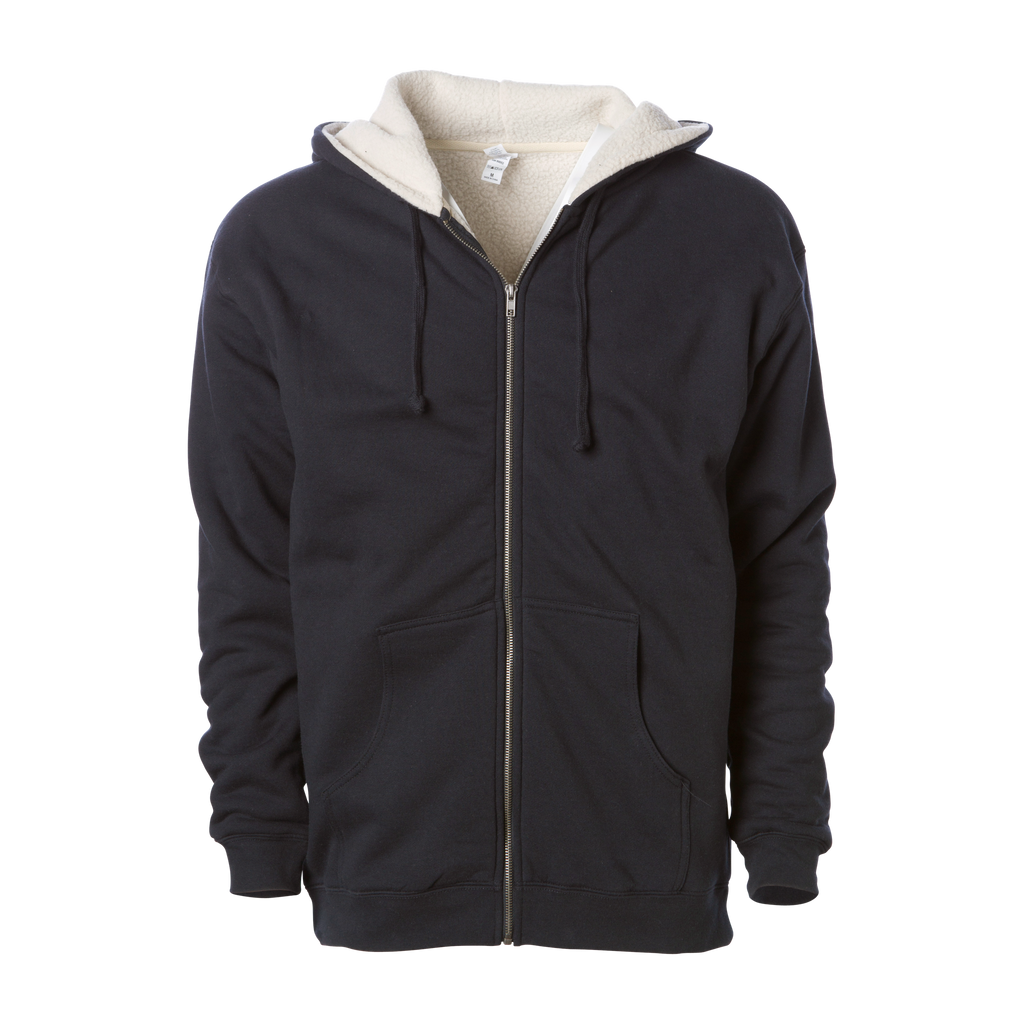 Independent Trading Co. Heavyweight Sherpa-Lined Full-Zip Hoodie