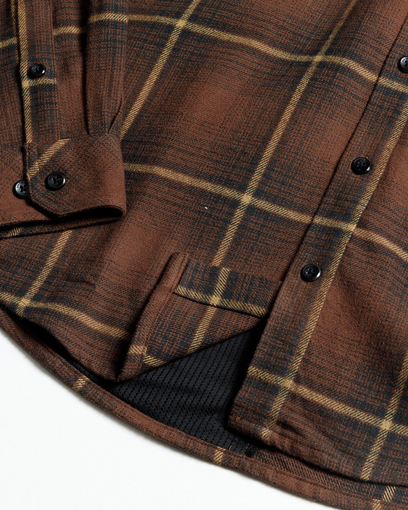 Off The Grid Destroyer Utility Flannel – Burnt Brown