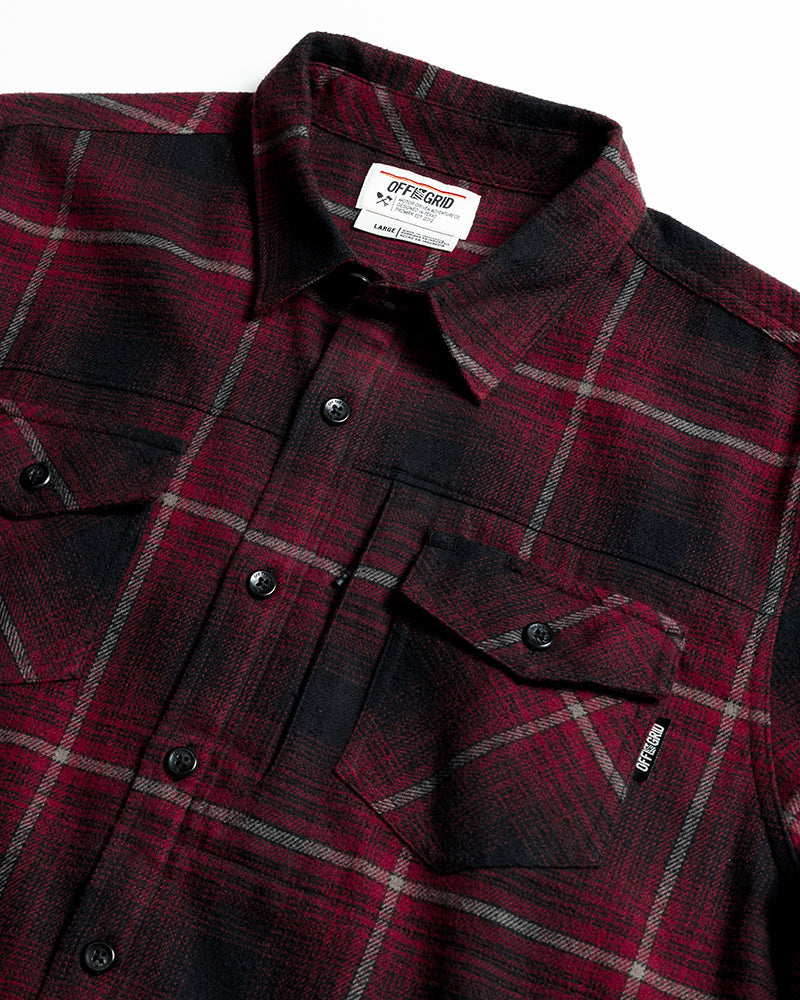 Off The Grid Destroyer Utility Flannel – Black
