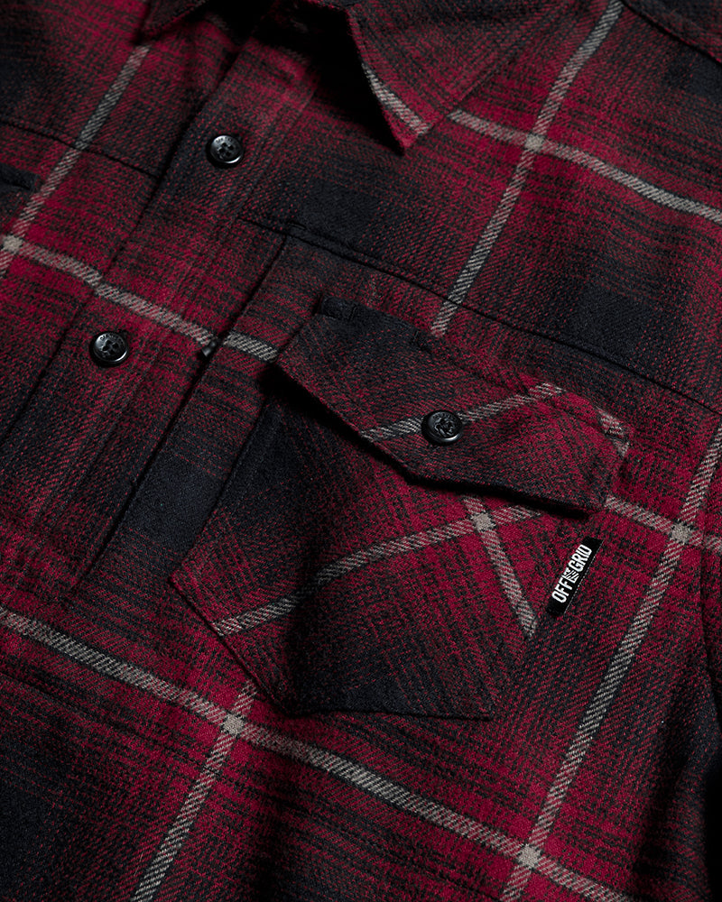 Off The Grid Destroyer Utility Flannel – Black