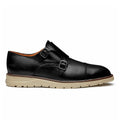 Proxon Grand Steel Toe Double Monk Strap Work Shoe – Black