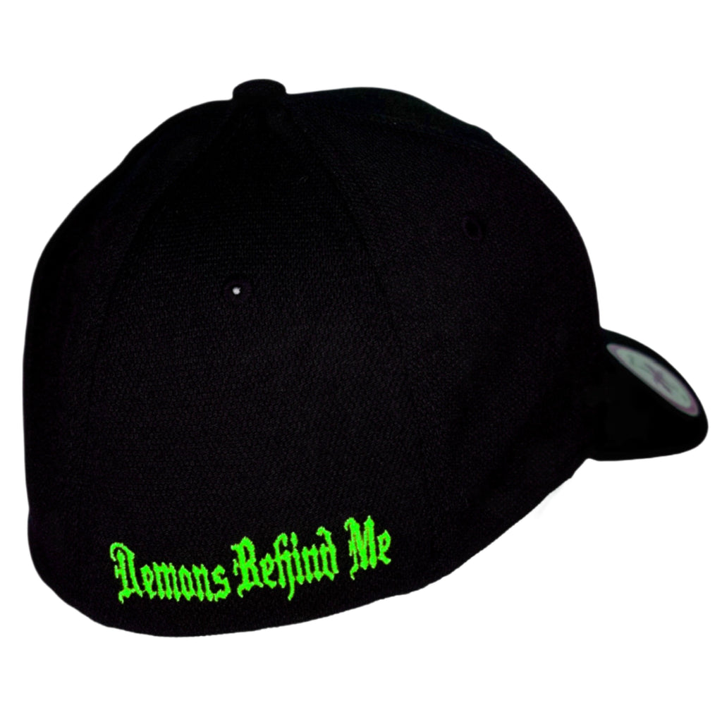 Demons Behind Me Flexfit Never Fade Clover Fitted Cap