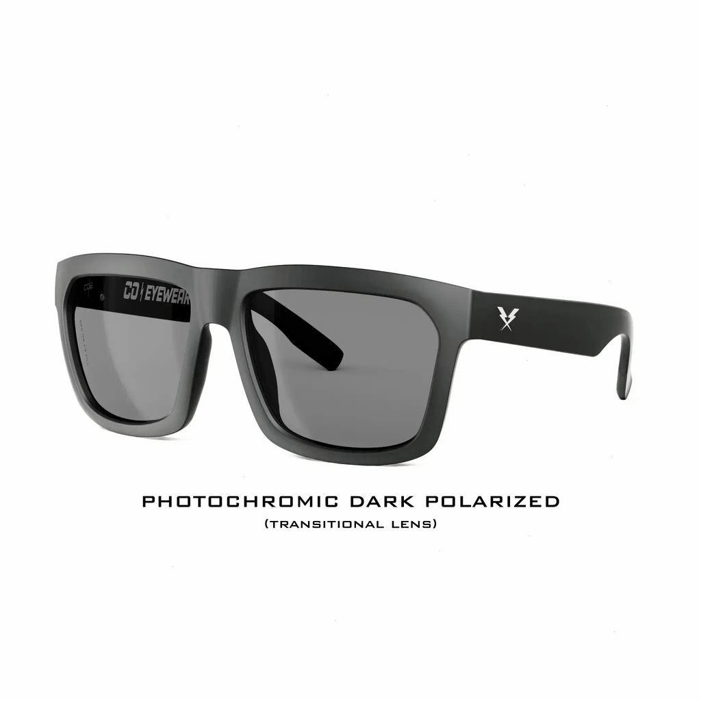 CO Eyewear Hard Money Z87 Photochromic Safety Glasses - Matte Black