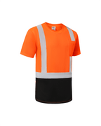 Kiwi Class 2 Two-Tone Short Sleeve Hi-Vis Safety Shirt – Orange - MEM Supply Co.