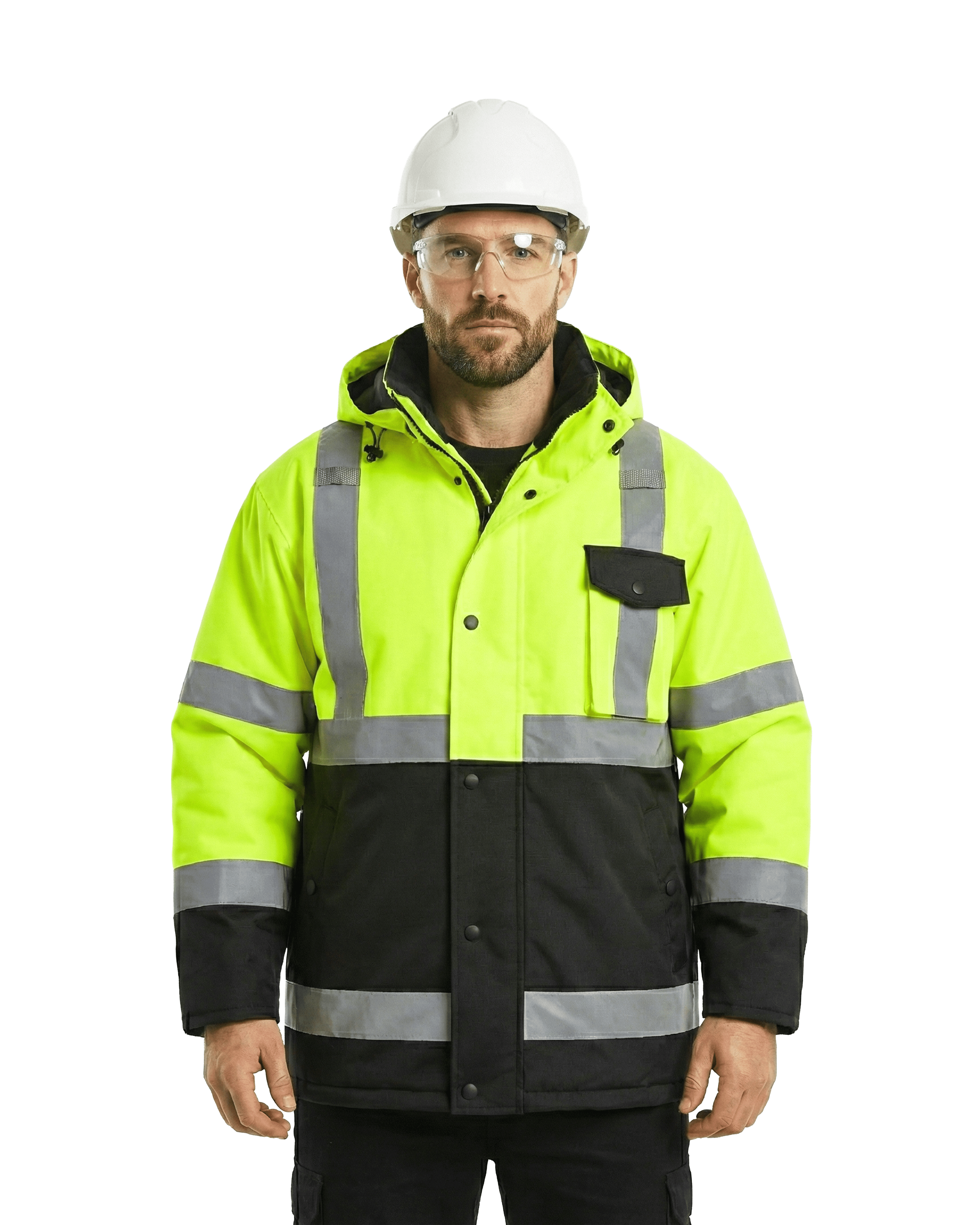 Kiwi Class 3 Quilt-Lined Water-Resistant Hi-Vis Safety Jacket – Neon - MEM Supply Co.