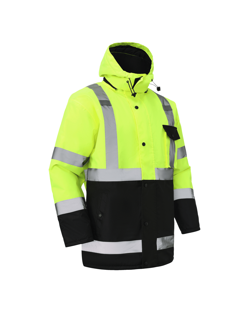 Kiwi Class 3 Quilt-Lined Water-Resistant Hi-Vis Safety Jacket – Neon - MEM Supply Co.