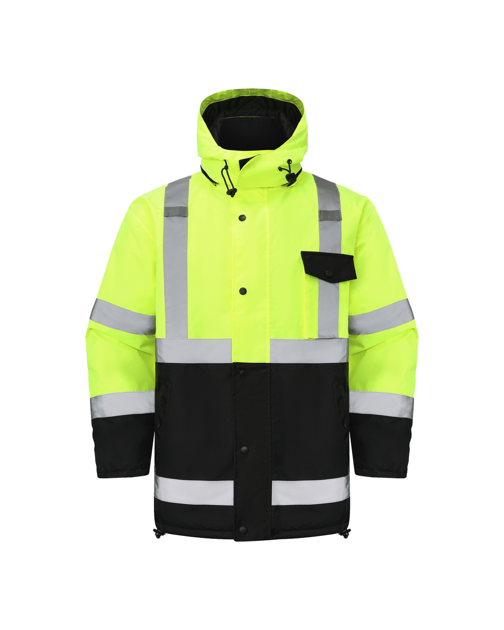 Kiwi Class 3 Quilt-Lined Water-Resistant Hi-Vis Safety Jacket – Neon - MEM Supply Co.
