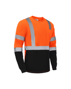 Kiwi Class 3 Two-Tone Long Sleeve Hi-Vis Safety Shirt – Orange - MEM Supply Co.