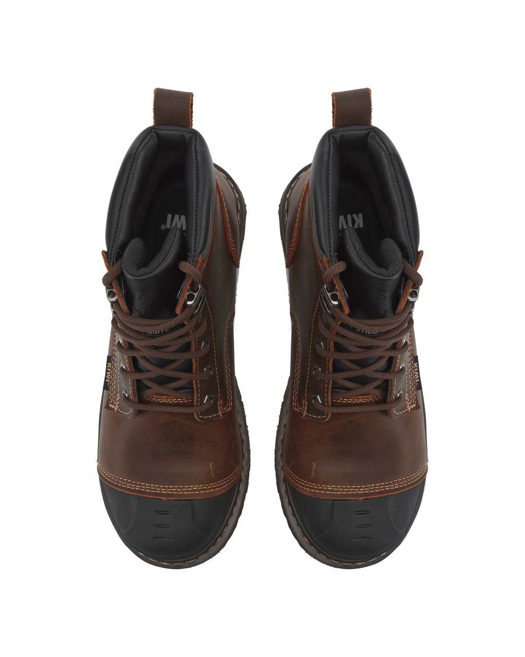 Kiwi Premium 6" Waterproof Composite Toe Cap-Toe Work Boot – Brown - MEM Supply Co.