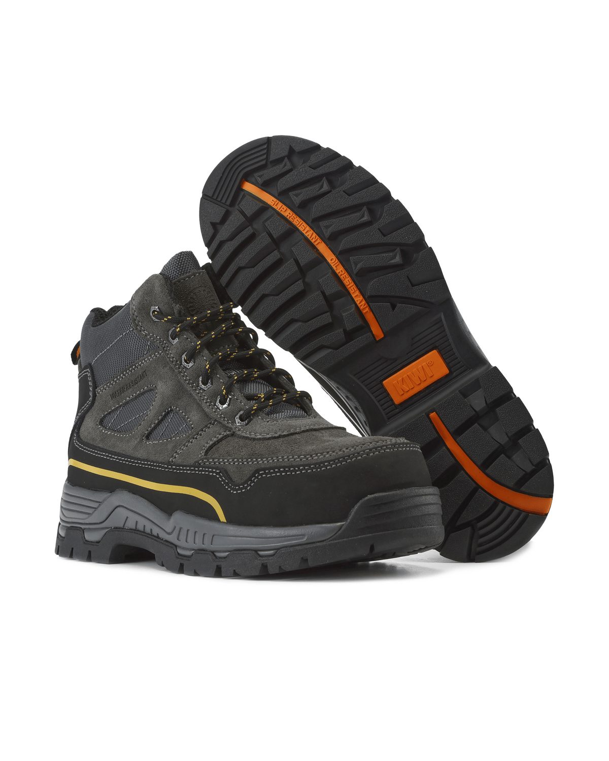Kiwi Trail 5" Water-Resistant Steel Toe Work Boot – Grey - MEM Supply Co.